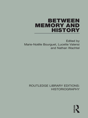 cover image of Between Memory and History